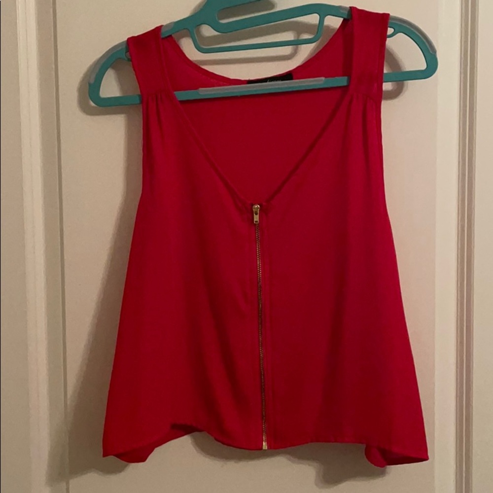 Cropped Zip Up Top
